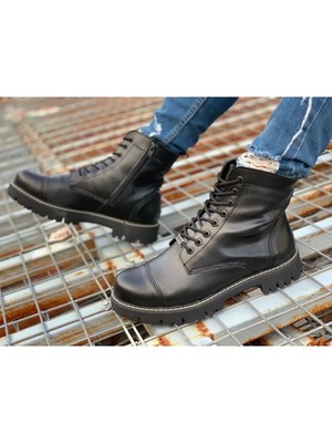 Shoecide CH009 Fst Military Erkek Bot Siyah