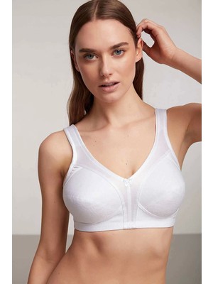 Kom Carmina Baskılı Toparlayıcı Sütyen Beyaz