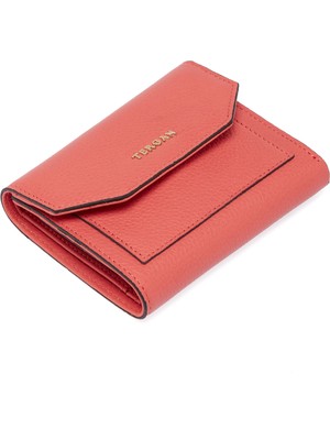 Tergan Kırmızı Deri Kadın Cüzdan 05809T7J