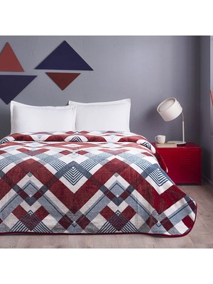 Taç 1500187425002 Leon Çift Kişilik Battaniye Kırmızı