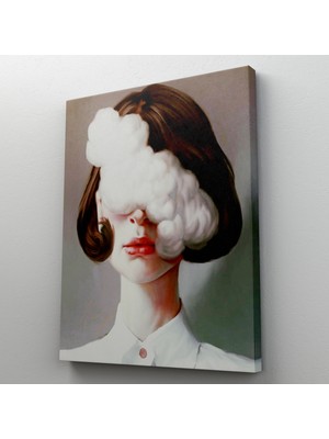 Dünyatablo Modern Gerçeküstü Kadın Sanatı Kanvas Tablo, Pop Art Kanvastablo Sanatı