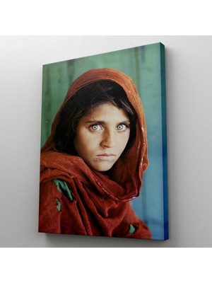 Dünyatablo Afgan Kızı Ünlü Fotoğrafçı Steve Mccurry National Geographic Kanvas Tablo