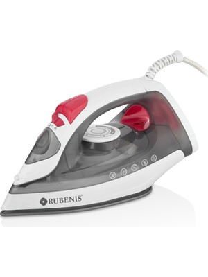 Rubenis Power 6100 Buharlı Ütü 1600 Watt Seramik Taban Damlama Önleyici Kırmızı