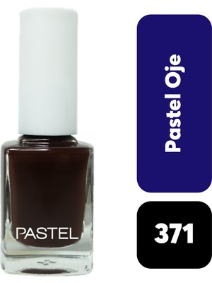 Pastel Oje 371 Koyu Kahverengi Renkli Uzun Süre Kalıcı 11 ml Tırnak Bakımı İçin