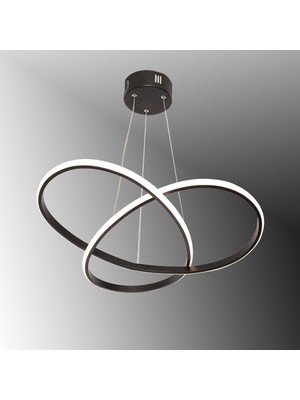 TT Aydınlatma TT310-SY Tt Aydınlatma Trio Modeli Mat Siyah LED Avize