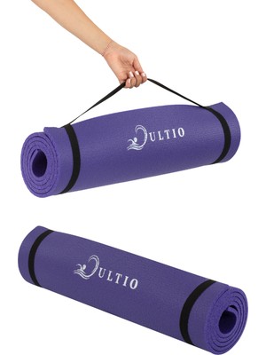 Ultio Spor Taşıma Askılı 10 mm Pilates Minderi Kaymaz Taban Yoga Matı Isteğe Bağlı Kamp Matı