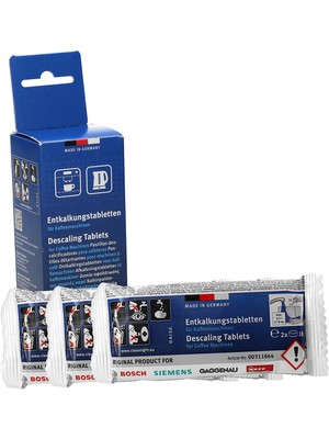 Siemens Kahve Makineleri İçin Kireç çözücü Tablet 6 lı paket