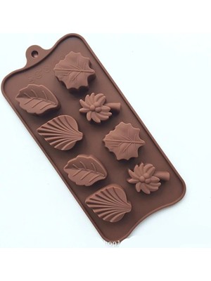 Tinky Winky Ağaç ve Yaprak Silikon Çikolata Kalıbı