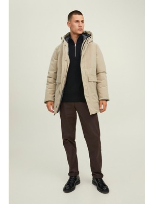 Jack & Jones Bej Erkek Parka 12213852