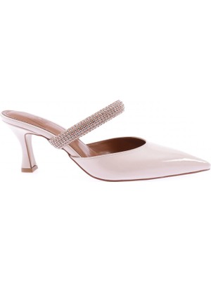 DGN 2051-22Y Kadın Sıvrı Burun Krıstal Tas Bantlı Terlık