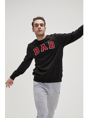 Bad Bear Bad Convex Erkek Siyah Sweatshirt