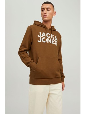 Jack & Jones Jjecorp Erkek Kapüşonlu Sweatshirt