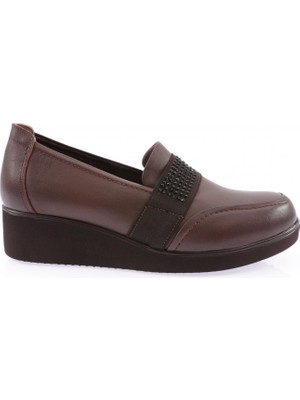 DGN 1094-22K Kadın Kalın Taban Bantlı Comfort Ayakkabı