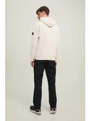 Jack & Jones Logo Etiket Detaylı Düz Renk Sweatshirt-Classic