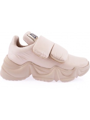 DGN 235-22K Kadin Paraşüt Çift Çirtli Kalin Taban Sneakers Ayakkabi