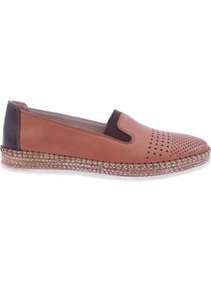 DGN P37-22Y Kadın Lazerlı Soft Anatomıc Footwear Derı Ayakkabı