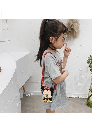 Minibuki Minnie Mouse Kız Çocuk Silikon Cüzdan Çanta