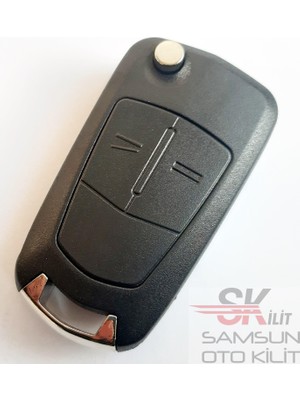 Skilit Samsun Oto Kilit Opel Astra H Corsa D Meriva Anahtar Kumanda Kabı Krom Metal Logolu