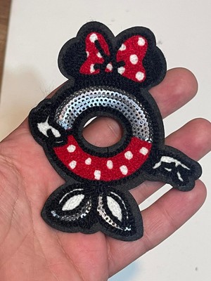 Gönülden Tasarım 10X8 cm Mickey Mause Ütü Ile Yapışan Aplik Arma Yama