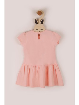 Barmy Kids Kız Çocuk Elbise Dondurmalı Unicorn Baskılı - Yavruağzı (2-6 Yaş)