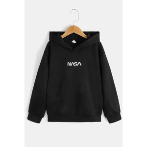 Çocuk Nasa Baskılı Sweatshirt