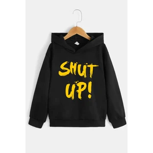 Çocuk Shut Up Baskılı Sweatshirt