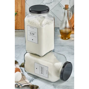 Fbz Home 2'li ( Un - Şeker ) Dekoratif Mutfak Düzenleyici ( 3000CC )
