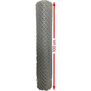 Cihan Çit Galvanizli Örgü Tel Bahçe Çiti - 2,00 mm Kalınlık 50X50 Göz Aralığı H:100 cm L:10 Metre