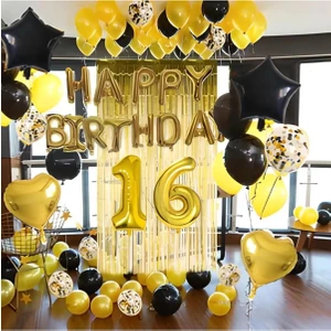 Çıtı Pıtı Store 16 Yaş Happy Bırthday Doğum Günü Seti