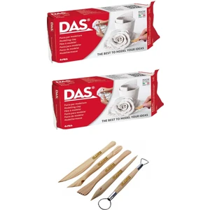 Das 500 Grx2  Beyaz Seramik Hamur+5'li Ahşap Ebeşuar Takımı