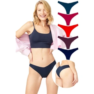 Basic Iz Yapmayan Lazer Kesim Brezilya Külot 5'li Paket - 2