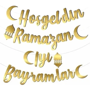 Çıtı Pıtı Store Ramazan 2 Li Set Hoş Geldin Ramazan + Iyi Bayramlar Set