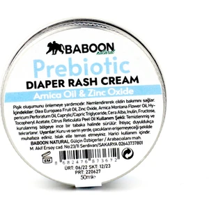Baboon Natural Baboon Prebiyotikli Pişik Önleyici Krem - Prebiotic Diaper Rash Cream