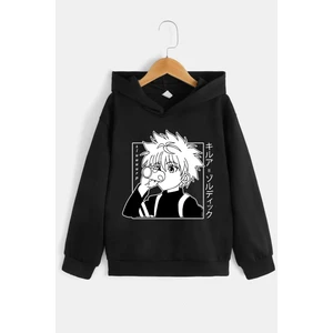 Çocuk Killua Zoldyck Baskılı Sweatshirt