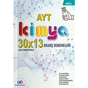 Orbital Yayınları AYT Kimya 30 x 13 Branş Denemeleri