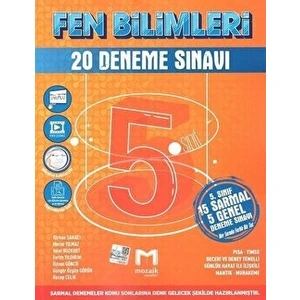 Mozaik Yayınları 5. Sınıf Fen Bilimleri 20 Deneme