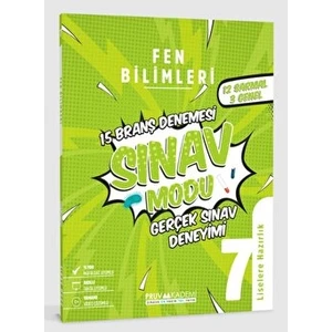 Pruva Akademi 7. Sınıf Fen Bilgisi Branş Denemesi Pruva Akademi