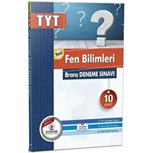 Özdebir Yayınları TYT Fen Bilimleri Branş 10'lu Deneme Sınav