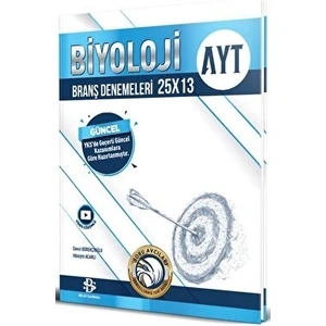 Bilgi Sarmal Yayınları AYT Biyoloji 25 x 13 Branş Denemeleri