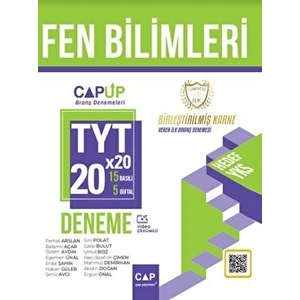 Çap Yayınları TYT Fen Bilimleri 20 x 20 Up Deneme Çap Yayınları