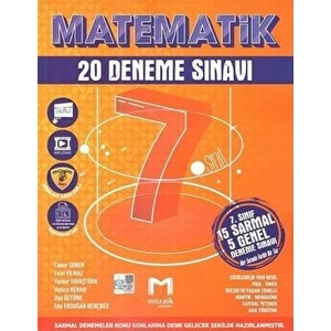 Mozaik Yayınları 7. Sınıf Matematik 20'li Deneme Seti 2022 Türkçe Öğrenciler İçin