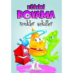 Ren Çocuk Eğitici Öğretici Boyama - Renkler Şekiller