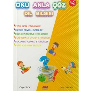 Aktif Zeka Yayınları Oku Anla Çöz Dil Bilgisi - (1. Sınıf)