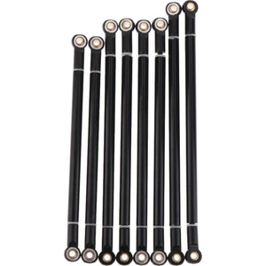 8pcs Siyah Çekme Çubukları 1/10 Eksenel SCX10 Rc Prıger Için Uç Direksiyon Bağlantıları