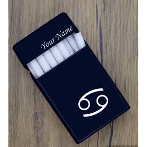 Kişiye Özel Yengeç Burcu Logolu Metal Sigara Tabakası