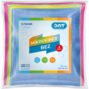 4'lü 40X40 cm Microfiber Bez Süper Emici Kurulama Mutfak Tezgah Dolap Yüzey Temizleme Bezi Seti