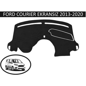 Lee Willson 2013-2020 Modellerine Uygun Ford Courier Ekransız Torpido Koruma Halısı Siyah Kenar Renk Siyah