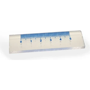 Cetvel 5 cm Saydam Mikroskop Için