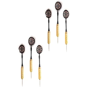 6 Adet 22 Gram Dart Oku Çelik Uç Pirinç Gövde Renkli Kanat Dart Oku Seti