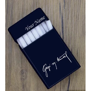 Kişiye Özel Metal Gazi Mustafa Kemal Imzalı Sigara Tabakası